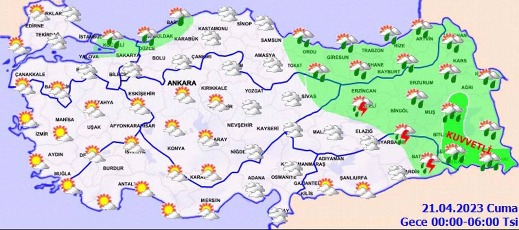 20 Nisan 2023 Perşembe hava durumu! Meteorolojiden o illere kritik uyarı! İşte il il hava durumu... 10