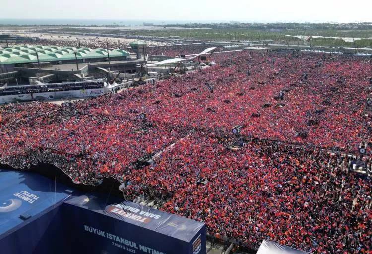 AK Parti'nin tarihi  İstanbul mitinginden muhteşem görüntüler 26