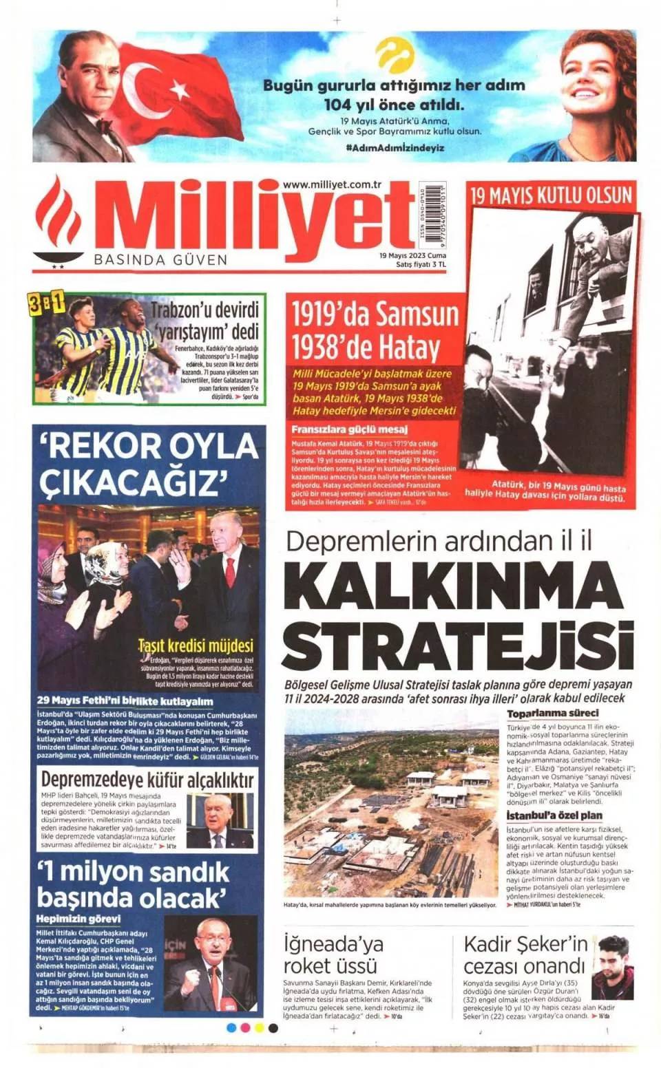 O gazete Kılıçdaroğlu, için öyle bir manşet attı ki! 19 Mayıs 2023 gazete manşetleri 6