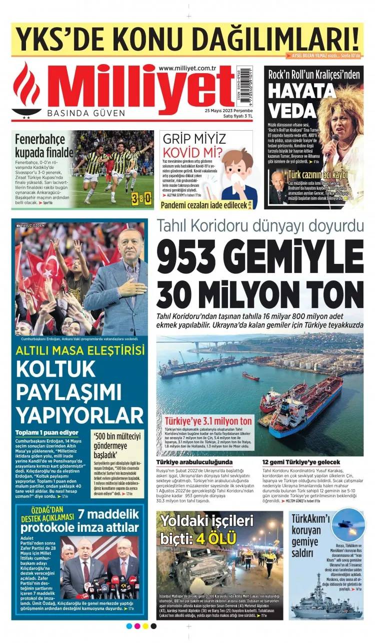 Kılıçdaroğlu, Özdağ protokolünü gazeteler bu gün nasıl gördü? 25 Mayıs 2023 perşembe gazete manşetleri 2