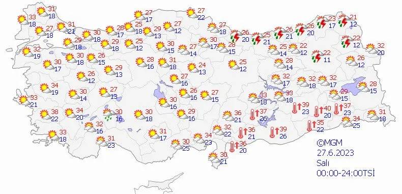 Meteoroloji uyardı! Sıcaklıklar artıyor! İşte 24 Haziran Cumartesi hava tahmin raporu 4