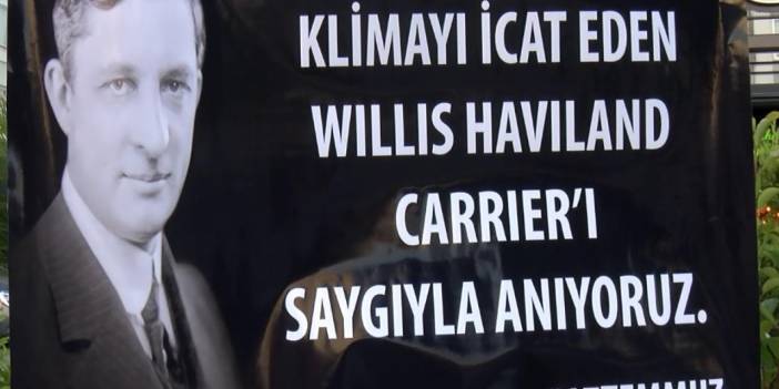 Adanalılar yine bildiğimiz gibi! Sıcak havalardan kurtaran klimanın mucidi  Carrier için tatlı dağıtıldı!