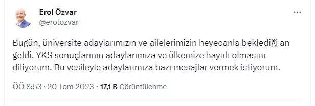 YKS sonuçları açıklandı! ÖSYM Başkanından çok önemli YKS açıklamaları! İşte tercih tarihleri! 16