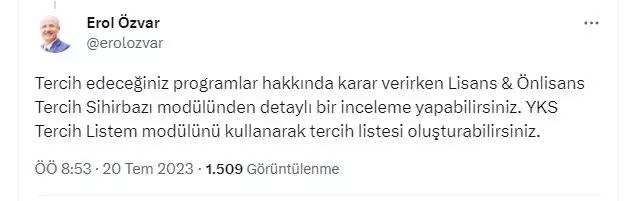 YKS sonuçları açıklandı! ÖSYM Başkanından çok önemli YKS açıklamaları! İşte tercih tarihleri! 19