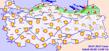 Ülke Geneli 28 Temmuz Cuma hava durumu nasıl olacak? Meteoroloji açıkladı! 13