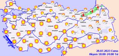 Ülke Geneli 28 Temmuz Cuma hava durumu nasıl olacak? Meteoroloji açıkladı! 15