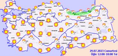 Ülke Geneli 29 Temmuz Cumartesi hava durumu nasıl olacak? Meteoroloji açıkladı! 13