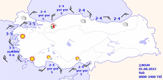 Ülke Geneli 1 Ağustos Salı hava durumu nasıl olacak? Meteoroloji açıkladı! 14