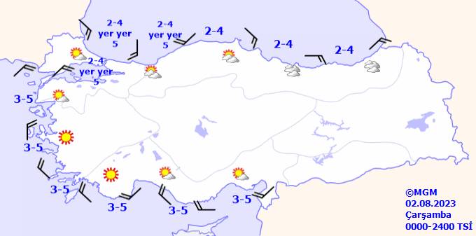 Ülke Geneli 2 Ağustos Çarşamba hava durumu nasıl olacak? 5 gün haritalı hava durumu 13