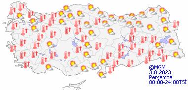 Ülke Geneli 2 Ağustos Çarşamba hava durumu nasıl olacak? 5 gün haritalı hava durumu 15