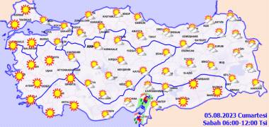 Meteoroloji açıkladı 5 Ağustos Cumartesi hava durumu nasıl olacak? Ülke kavrulacak! 14