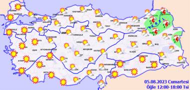 Meteoroloji açıkladı 5 Ağustos Cumartesi hava durumu nasıl olacak? Ülke kavrulacak! 15