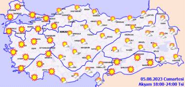 Meteoroloji açıkladı 5 Ağustos Cumartesi hava durumu nasıl olacak? Ülke kavrulacak! 16