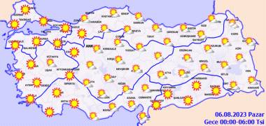 Meteoroloji açıkladı 5 Ağustos Cumartesi hava durumu nasıl olacak? Ülke kavrulacak! 17