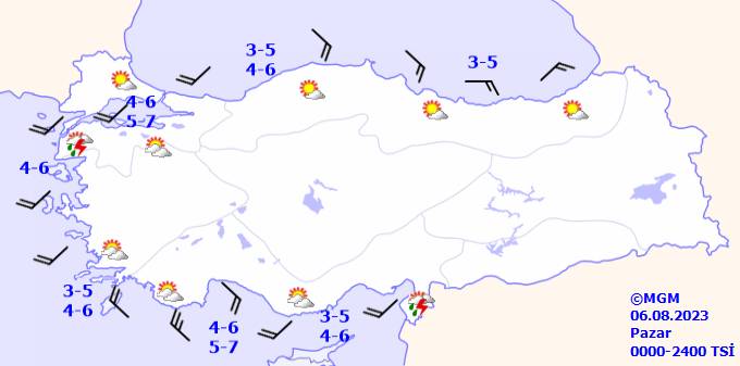 6 Ağustos Pazar hava durumu nasıl olacak? işte bölge ve illere göre hava durumu 14