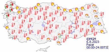 6 Ağustos Pazar hava durumu nasıl olacak? işte bölge ve illere göre hava durumu 15