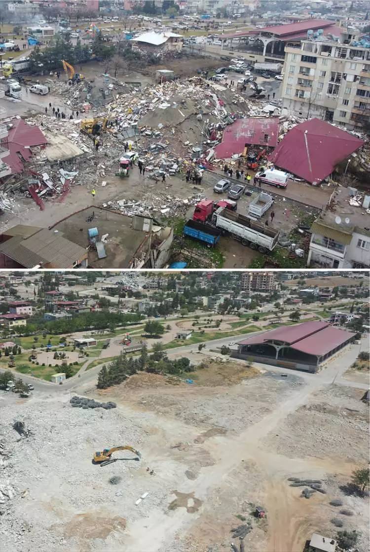 Kahramanmaraş merkezli Asrın felaketi depremin üzerinden 6 ay geçti! Depremin yıktığı şehirlerin son hali görüntülendi 24