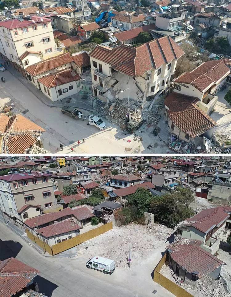 Kahramanmaraş merkezli Asrın felaketi depremin üzerinden 6 ay geçti! Depremin yıktığı şehirlerin son hali görüntülendi 9