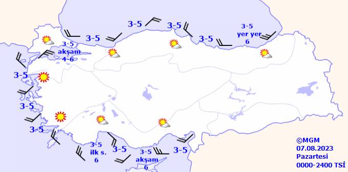 Bu gün hava nasıl olacak sıcaklar düşecek mi? 7 Ağustos Pazartesi hava durumu 12