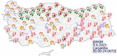 Bu gün hava nasıl olacak sıcaklar düşecek mi? 7 Ağustos Pazartesi hava durumu 15