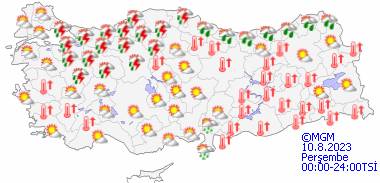 Bu gün hava nasıl olacak sıcaklar düşecek mi? 7 Ağustos Pazartesi hava durumu 16