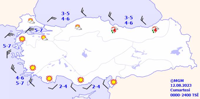 Bu gün hava nasıl olacak? 12 Ağustos Cumartesi hava durumu 14