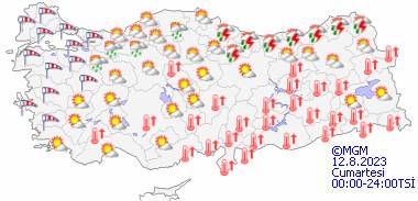 Bu gün hava nasıl olacak? 12 Ağustos Cumartesi hava durumu 15