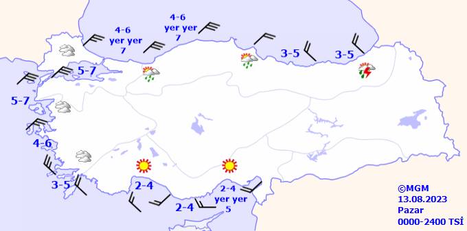 Bu gün hava sıcaklıkları nasıl olacak? 13 Ağustos Tüm ülke geneli hava durumu 14