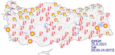 Bu gün hava sıcaklıkları nasıl olacak? 13 Ağustos Tüm ülke geneli hava durumu 17