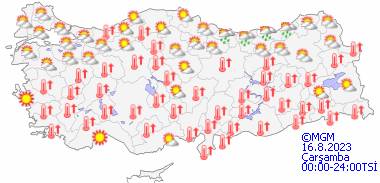 Bu gün hava sıcaklıkları nasıl olacak? 13 Ağustos Tüm ülke geneli hava durumu 18