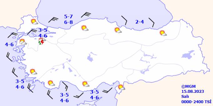 Bu gün hava durumu nasıl olacak? 15 Ağustos Salı hava durumu 14