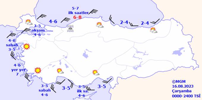 Bu gün hava durumu nasıl olacak? 16 Ağustos Çarşamba hava durumu 14