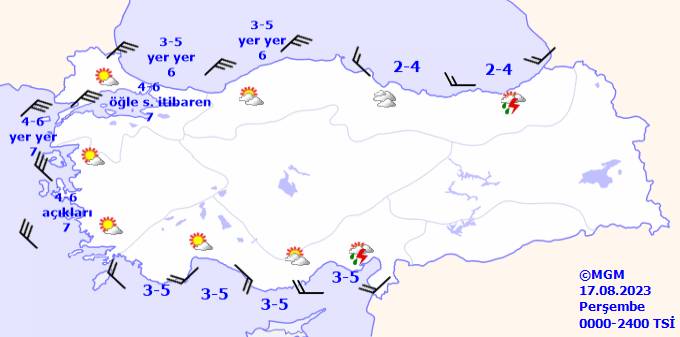 Meteoroloji açıkladı! Bu gün hava durumu nasıl olacak? 17 Ağustos Perşembe hava durumu 14