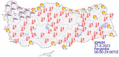 Meteoroloji açıkladı! Bu gün hava durumu nasıl olacak? 17 Ağustos Perşembe hava durumu 15