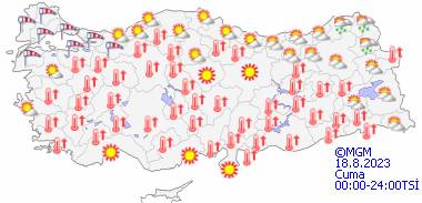 Meteoroloji açıkladı! Bu gün hava durumu nasıl olacak? 18 Ağustos Cuma hava durumu 14