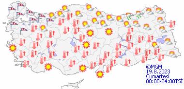 Sıcaklıklar ne kadar devam edecek, Bu gün hava durumu nasıl olacak? 19 Ağustos Cumartesi hava durumu 14