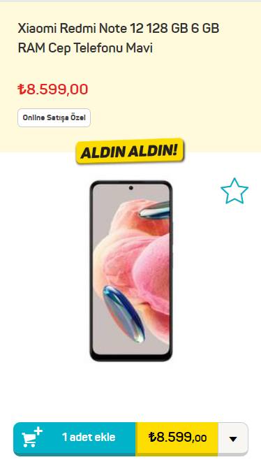 Aldınız aldınız sakın geç kalmayın! A 101 market 2.099, 00 TL'ye cep telefonu satışa sundu 2