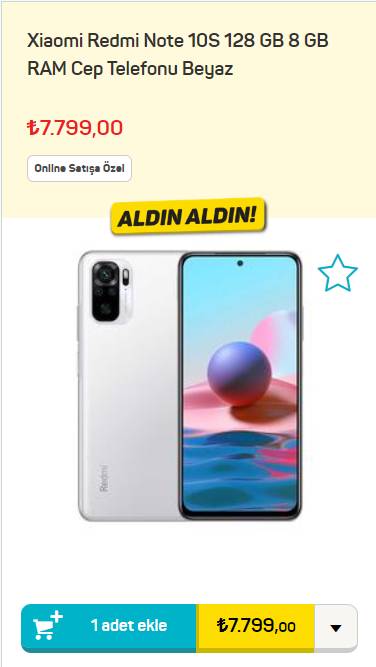 Aldınız aldınız sakın geç kalmayın! A 101 market 2.099, 00 TL'ye cep telefonu satışa sundu 3