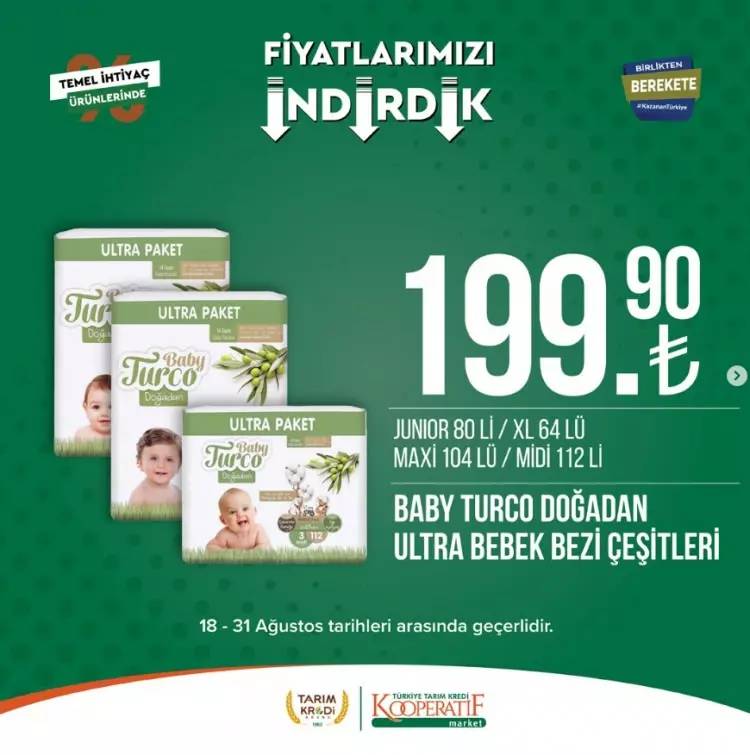 Tarım Kredi Kooperatifi 18 31 Ağustos tarihleri arası büyük indirimli ürün listesini yayınladı 9