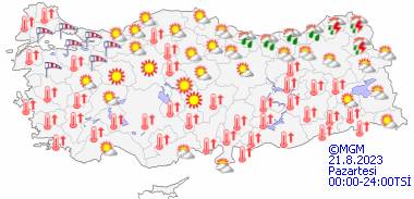 Sıcaklıklar ne zaman düşecek? 21 ağustos Pazartesi hava durumu nasıl olacak 15