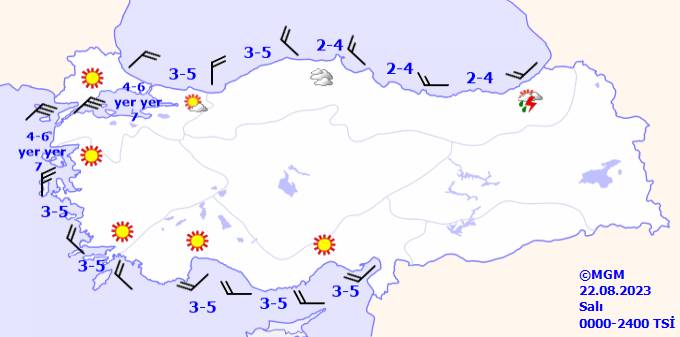 Sıcaklar ne zaman düşecek? 22 Ağustos Salı tüm ülke geneli hava durumu 13