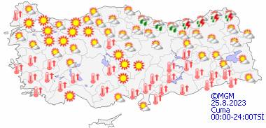 Sıcaklar ne zaman düşecek? 22 Ağustos Salı tüm ülke geneli hava durumu 17