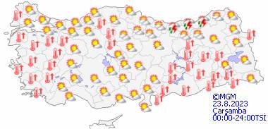 Sıcaklar ne zaman düşecek? 23 Ağustos Çarşamba tüm ülke geneli hava durumu 14