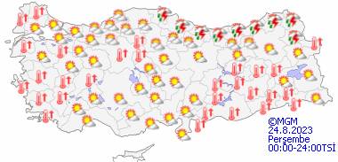 Sıcaklar ne zaman düşecek? 23 Ağustos Çarşamba tüm ülke geneli hava durumu 15