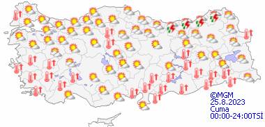 Havalar ne zaman serinleyecek? 24 Ağustos Perşembe tüm illerimizde hava durumu 15