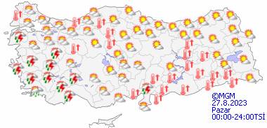 Havalar ne zaman serinleyecek? 24 Ağustos Perşembe tüm illerimizde hava durumu 17