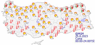 Sıcaklar ne zaman düşecek? 25 Ağustos Cuma tüm illerimizde hava durumu 14