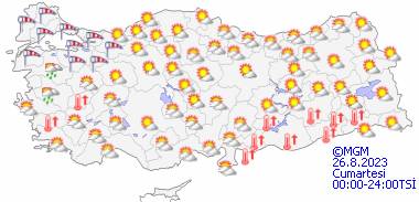 Meteoroloji o bölgeleri uyardı! 26 Ağustos Cumartesi tüm illerimizde hava durumu 14