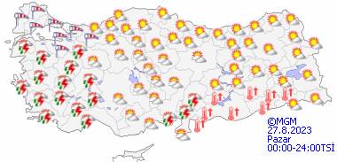 Meteoroloji o bölgeleri uyardı! 26 Ağustos Cumartesi tüm illerimizde hava durumu 15