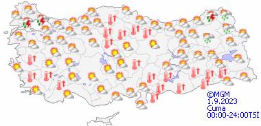 Bu gün hava durumu nasıl olacak? 30 Ağustos Çarşamba tüm ülke geneli hava durumu 18